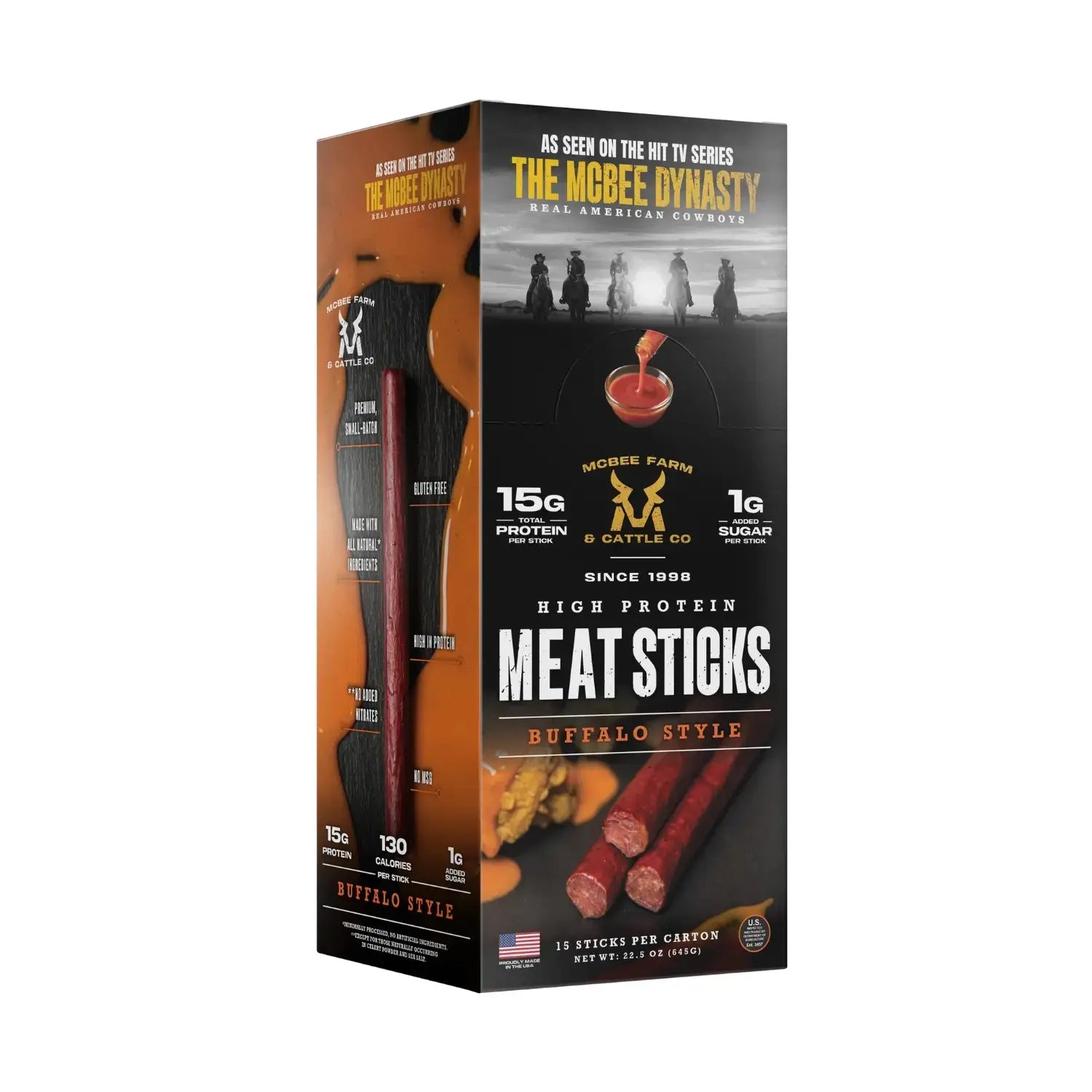 High Protein Meat Sticks (15 Ct) - McBee Meat Company