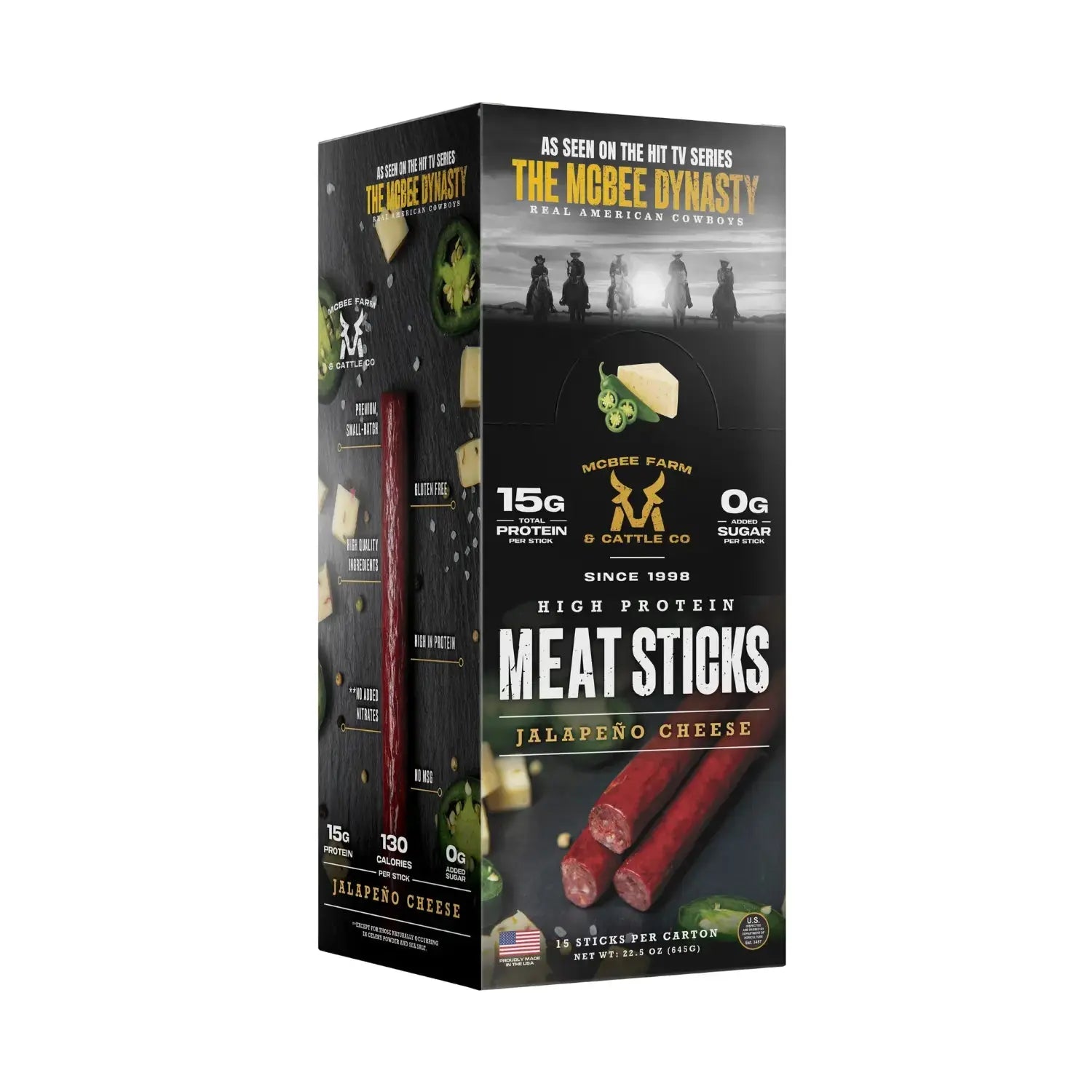 High Protein Meat Sticks (15 Ct) - McBee Meat Company