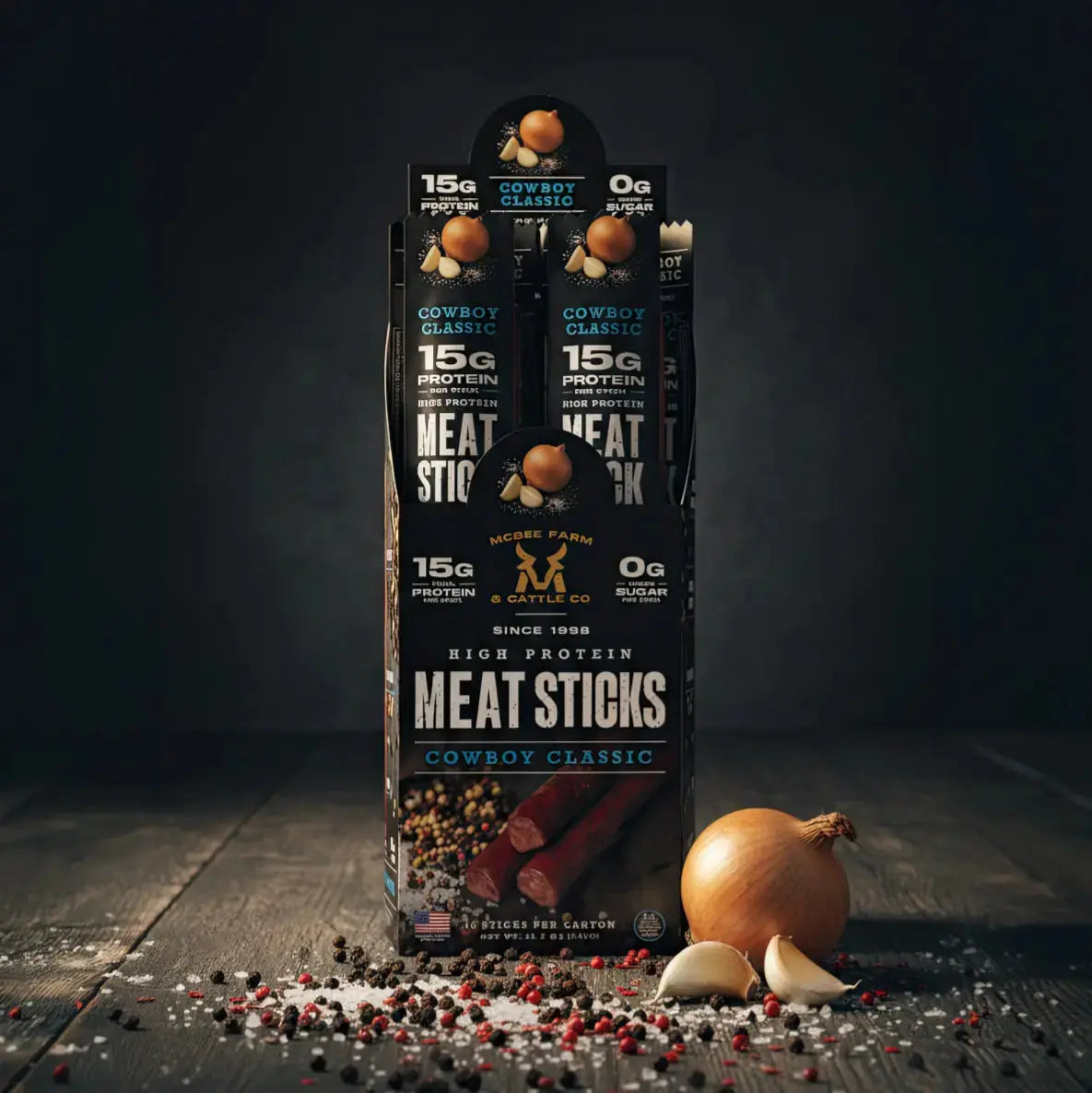 High Protein Meat Sticks (15 Ct) - McBee Meat Company