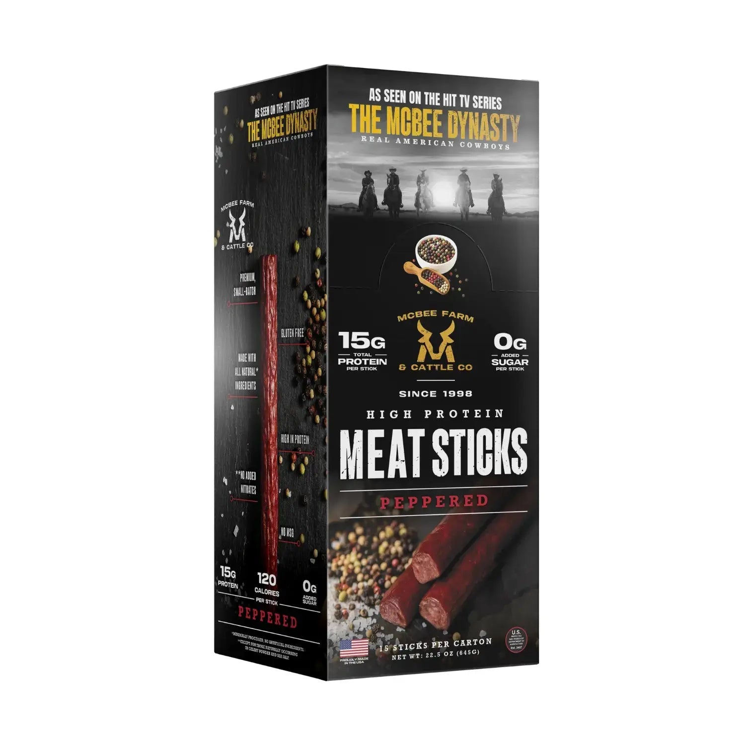 High Protein Meat Sticks (15 Ct) - McBee Meat Company