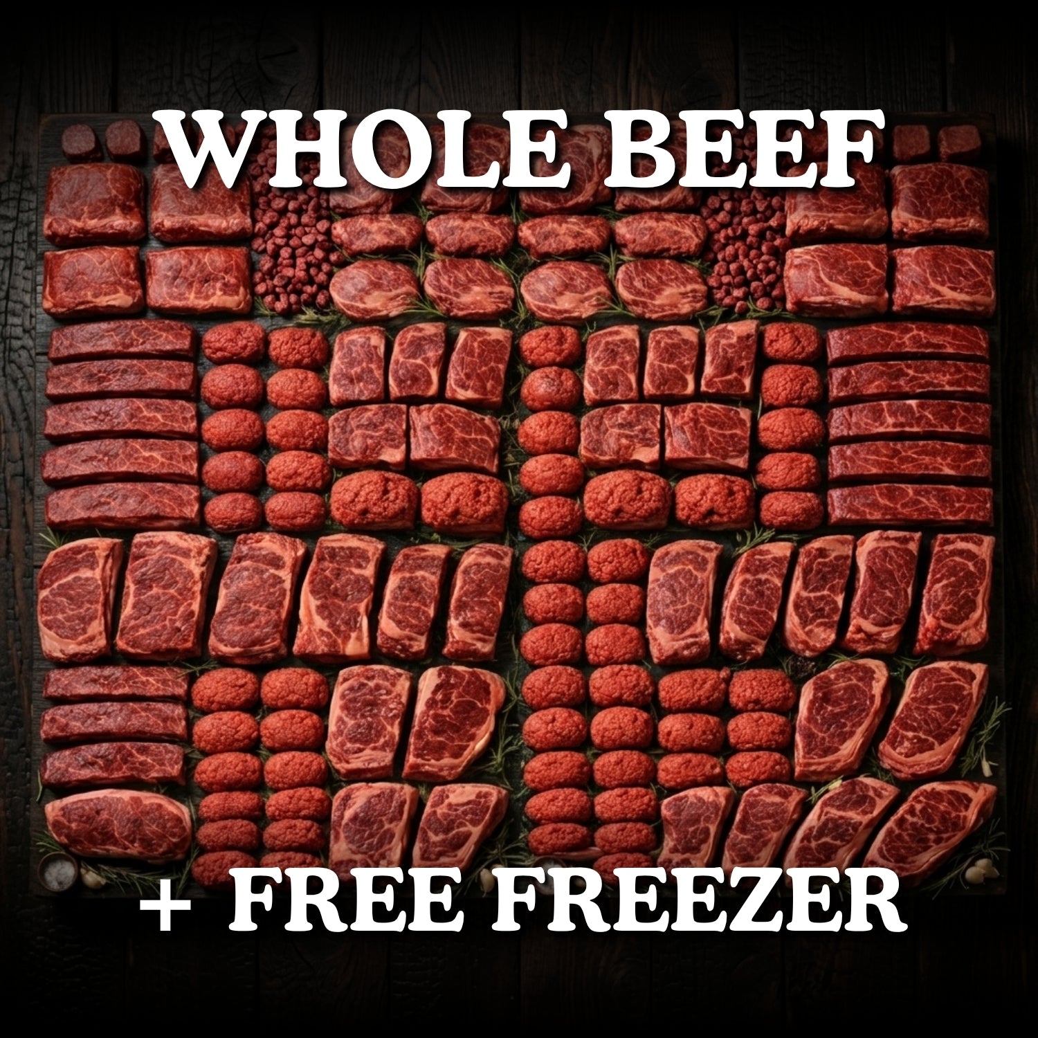 The Whole Beef + Free Freezer (CURRENTLY ONLY AVAILABLE FOR KC/DES MOINES AREA RESIDENTS) - McBee Meat Company