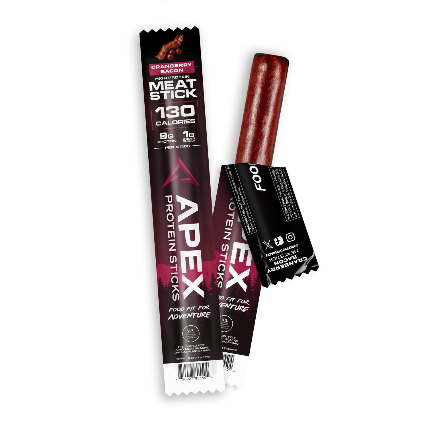 Apex High Protein Meat Stick (Single) - McBee Meat Company