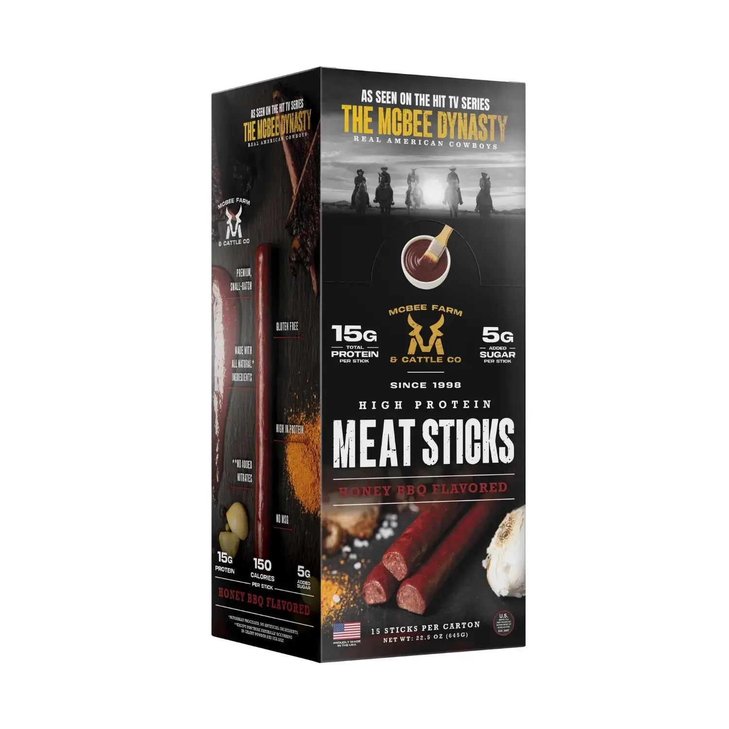 High Protein Meat Sticks (15 Ct) - McBee Meat Company