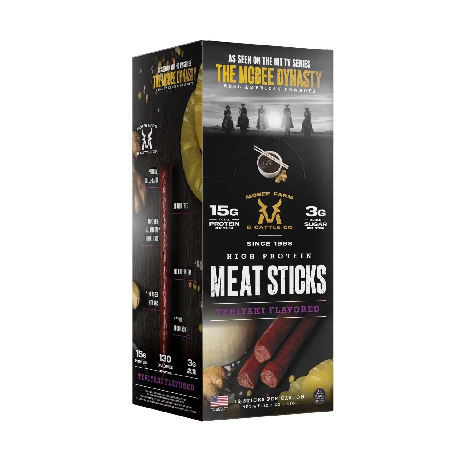 High Protein Meat Sticks (15 Ct) - McBee Meat Company