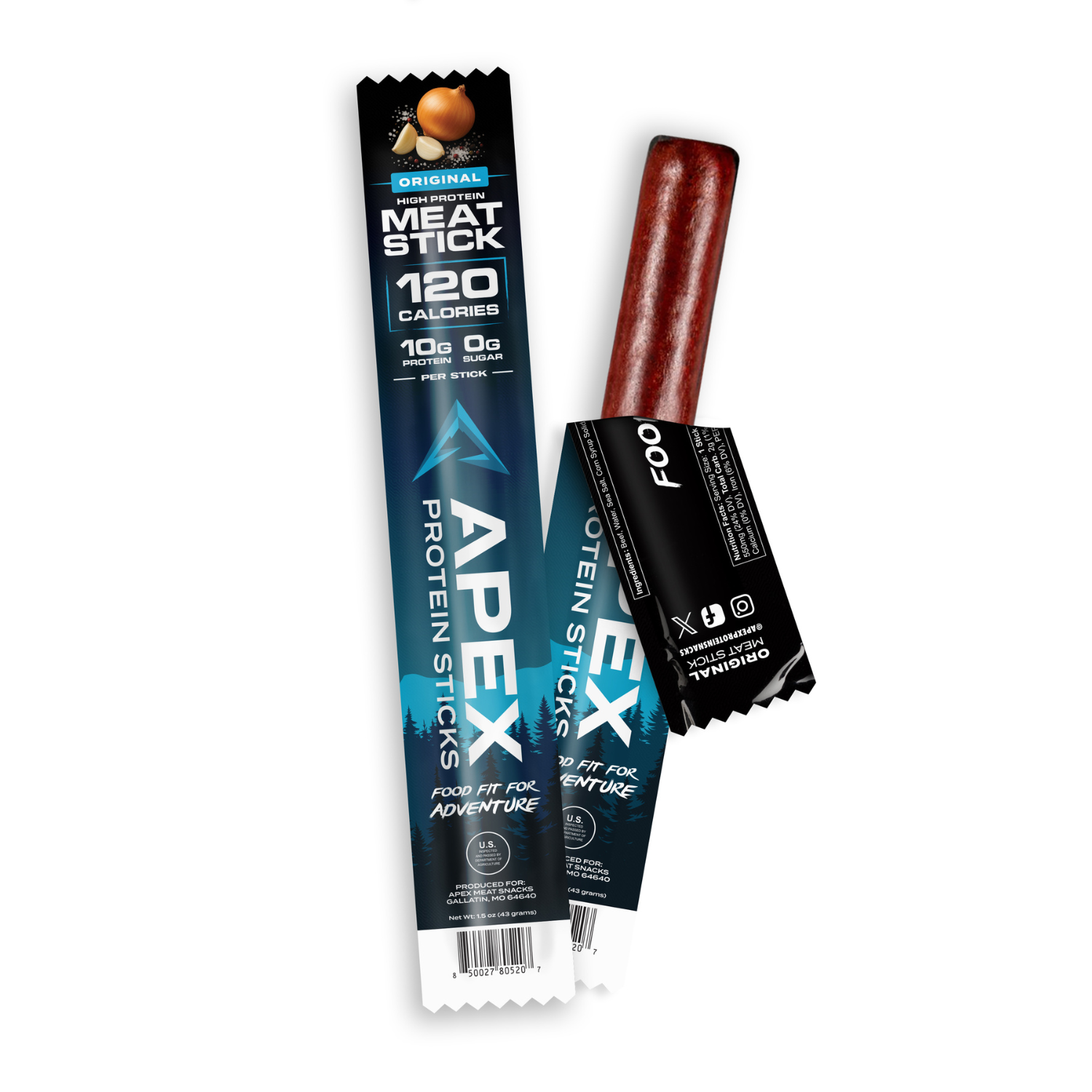 Apex High Protein Meat Stick (Single) - McBee Meat Company