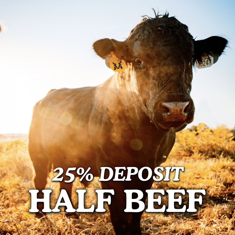 The Half Beef 25% Deposit + FREE FREEZER | McBee Meat Company